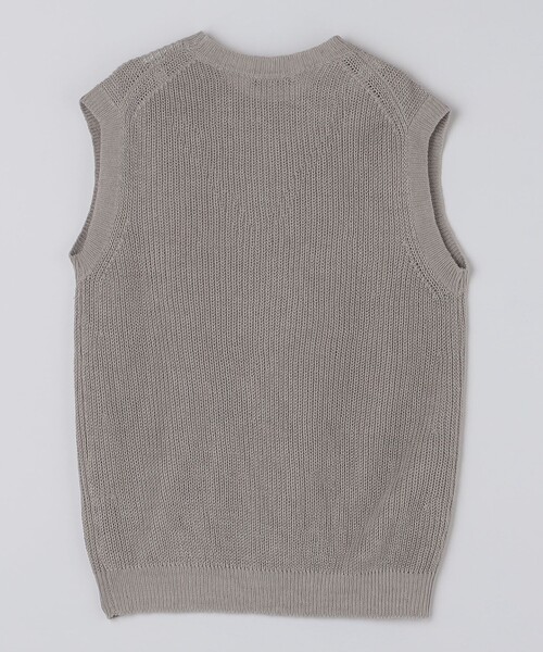 セール】SHIPS: サンフェード リネン ニット ベスト（ベスト）｜SHIPS
