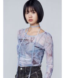 EMODA | チョーカーリボンシアートップ(Tシャツ/カットソー)