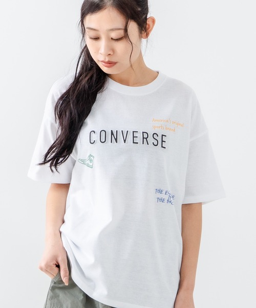 セール】【CONVERSE/コンバース】エンボスプリントTシャツ（T