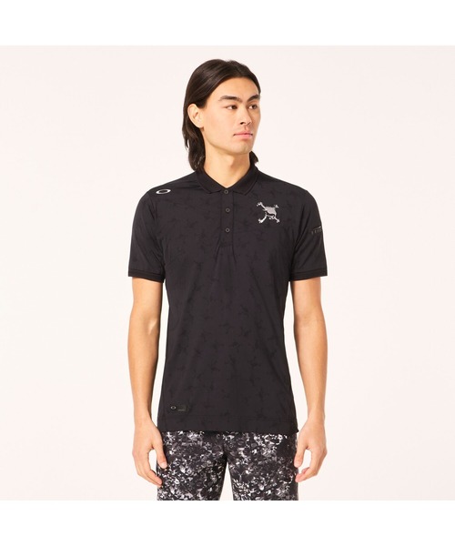 OAKLEY(オークリー)の「オークリ― SKULL COOL STRETCH BREATH SHIRT / POLO SHIRT ポロシャツ/ GOLF ゴルフ/OAKLEY(シャツ/ブラウス・メンズ・ブラック/ネイビー・S)」の4枚目の写真