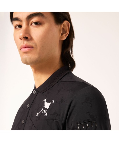 OAKLEY(オークリー)の「オークリ― SKULL COOL STRETCH BREATH SHIRT / POLO SHIRT ポロシャツ/ GOLF ゴルフ/OAKLEY(シャツ/ブラウス・メンズ・ブラック/ネイビー・S)」の7枚目の写真