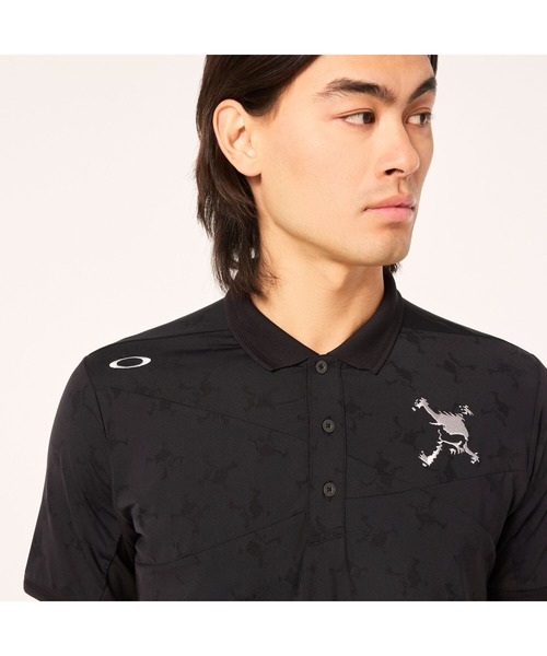 OAKLEY(オークリー)の「オークリ― SKULL COOL STRETCH BREATH SHIRT / POLO SHIRT ポロシャツ/ GOLF ゴルフ/OAKLEY(シャツ/ブラウス・メンズ・ブラック/ネイビー・S)」の8枚目の写真