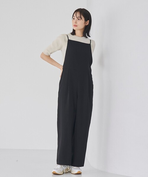 RONEL(ロネル)の「ダブルクロスサロペット(サロペット/オーバーオール・レディース・ブラウン/ブラック・S/M/L)」の5枚目の写真