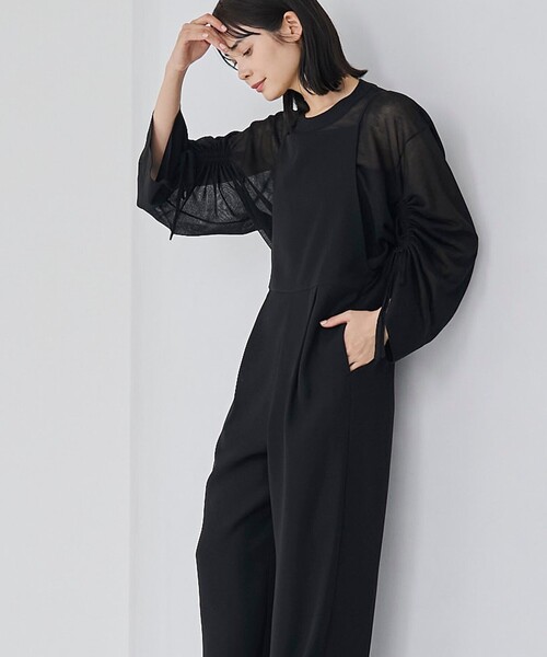 RONEL(ロネル)の「ダブルクロスサロペット(サロペット/オーバーオール・レディース・ブラウン/ブラック・S/M/L)」の9枚目の写真
