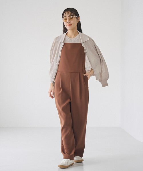 RONEL(ロネル)の「ダブルクロスサロペット(サロペット/オーバーオール・レディース・ブラウン/ブラック・S/M/L)」の18枚目の写真