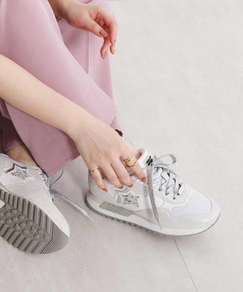 HIMIKO(ヒミコ)の「【HIMIKO】ランニングインスパイアスニーカー【GHALA (ガラ)】/607001(スニーカー・レディース・ピンク/パープル/シルバー/ブラック・35/36/37/38/39)」の4枚目の写真