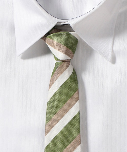 TETE HOMME（テットオム）の「フレンチリネンタイ（ネクタイ・メンズ・ネイビー/ブルー系その他/グレー系その他/ブルー系その他2/ブルー系その他3/グリーン/グリーン系その他/グレー・FREE）」の4枚目の写真
