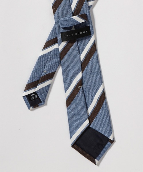 TETE HOMME（テットオム）の「フレンチリネンタイ（ネクタイ・メンズ・ネイビー/ブルー系その他/グレー系その他/ブルー系その他2/ブルー系その他3/グリーン/グリーン系その他/グレー・FREE）」の10枚目の写真