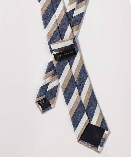 TETE HOMME（テットオム）の「フレンチリネンタイ（ネクタイ・メンズ・ネイビー/ブルー系その他/グレー系その他/ブルー系その他2/ブルー系その他3/グリーン/グリーン系その他/グレー・FREE）」の11枚目の写真