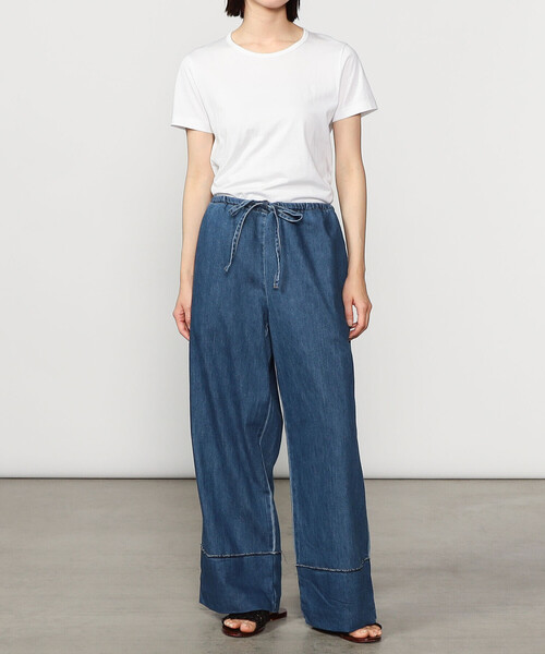 MEYAME(メヤメ)の「MEYAME | デニム イージーワイドパンツ WOMEN(デニムパンツ・レディース・インディゴブルー・F)」の13枚目の写真