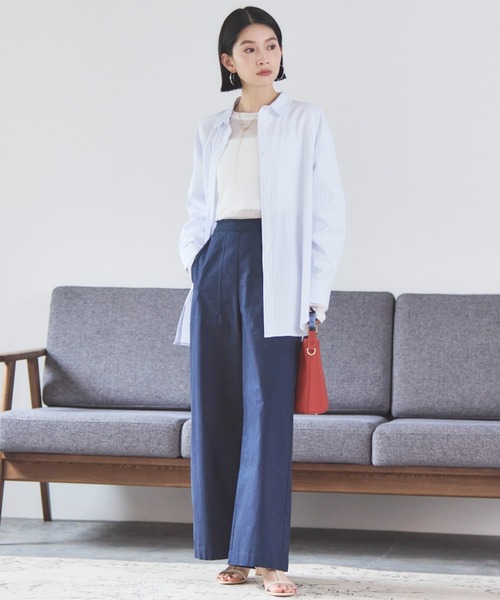 Doux archives（ドゥアルシーヴ）の「フィンガーホールシアーリブロンT（Tシャツ/カットソー・レディース・オフホワイト/グレー/ブラック・FREE）」の18枚目の写真