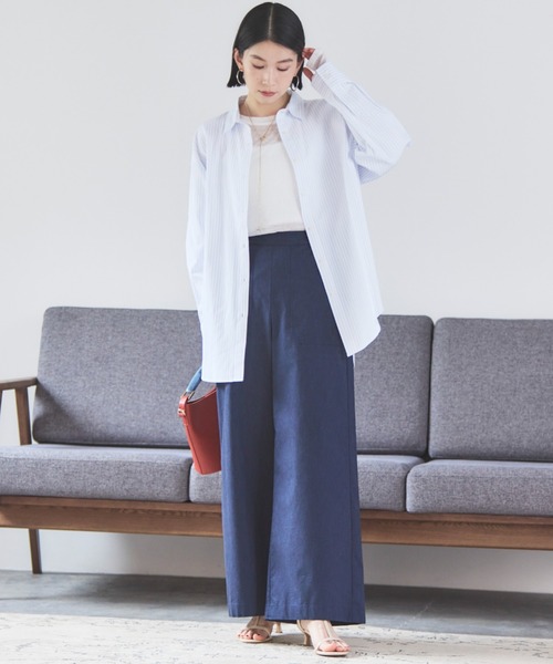 Doux archives（ドゥアルシーヴ）の「フィンガーホールシアーリブロンT（Tシャツ/カットソー・レディース・オフホワイト/グレー/ブラック・FREE）」の21枚目の写真