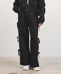 Nora Lily elle（ノラリリーエル）の「【Nora Lily】「elle」Side Ribbon Pants（スウェットパンツ）」