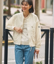 AIGLE（エーグル）の「SOLOTEX UVカット 撥水 ライトウェイト ショート丈MA-1ブルゾン（ブルゾン）」