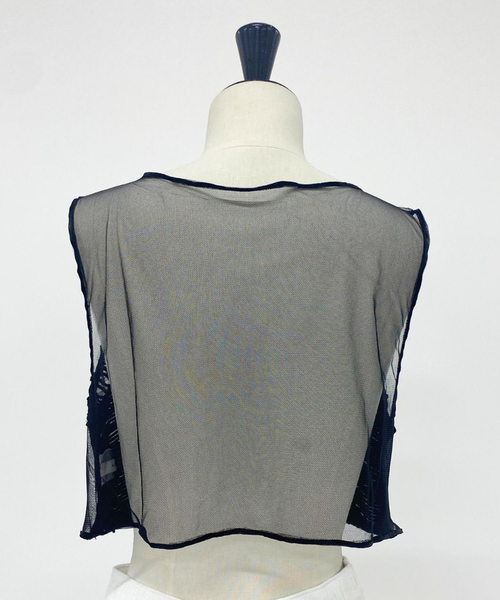 NOMINE(ノミネ)の「【WEB限定】ハンド刺繍ベスト(ベスト・レディース・ブラック・フリー)」の5枚目の写真