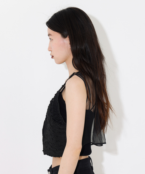 NOMINE(ノミネ)の「【WEB限定】ハンド刺繍ベスト(ベスト・レディース・ブラック・フリー)」の10枚目の写真