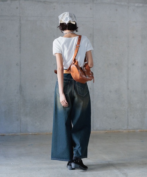 PAGEBOY(ページボーイ)の「スクエアスムースミニT(Tシャツ/カットソー・レディース・チャコールグレー/オフホワイト/ブラック/ブルー系その他・FREE)」の20枚目の写真