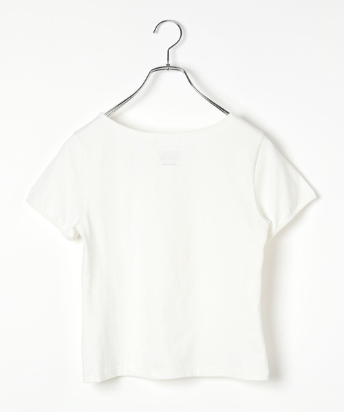 PAGEBOY(ページボーイ)の「スクエアスムースミニT(Tシャツ/カットソー・レディース・チャコールグレー/オフホワイト/ブラック/ブルー系その他・FREE)」の7枚目の写真