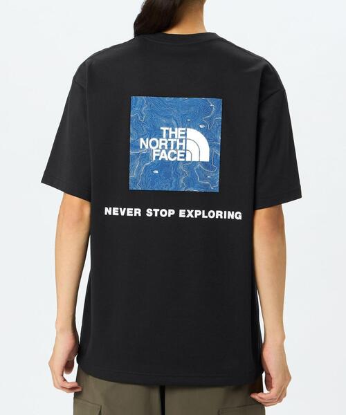 THE NORTH FACE（ザノースフェイス）の「THE NORTH FACE (ザ・ノース・フェイス）S/S Back Square Traverse Logo T（Tシャツ/カットソー・メンズ・ブラック/ホワイト・XL/M/L）」の21枚目の写真