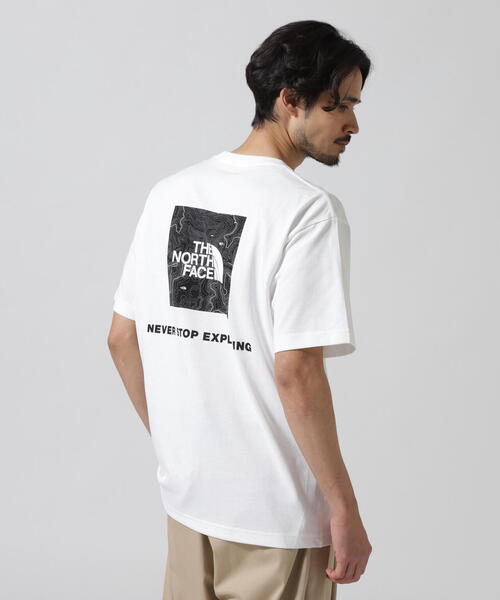THE NORTH FACE（ザノースフェイス）の「THE NORTH FACE (ザ・ノース・フェイス）S/S Back Square Traverse Logo T（Tシャツ/カットソー・メンズ・ブラック/ホワイト・XL/M/L）」の22枚目の写真