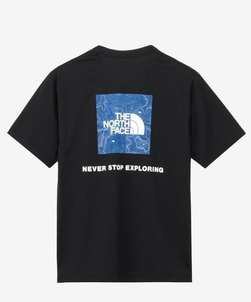 THE NORTH FACE（ザノースフェイス）の「THE NORTH FACE (ザ・ノース・フェイス）S/S Back Square Traverse Logo T（Tシャツ/カットソー・メンズ・ブラック/ホワイト・XL/M/L）」の2枚目の写真