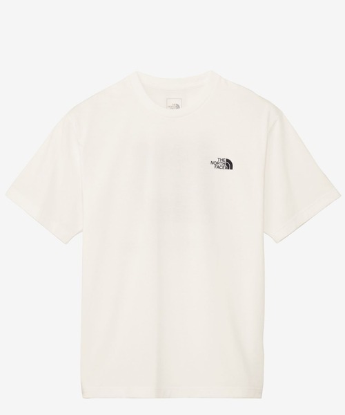 THE NORTH FACE（ザノースフェイス）の「THE NORTH FACE (ザ・ノース・フェイス）S/S Back Square Traverse Logo T（Tシャツ/カットソー・メンズ・ブラック/ホワイト・XL/M/L）」の6枚目の写真