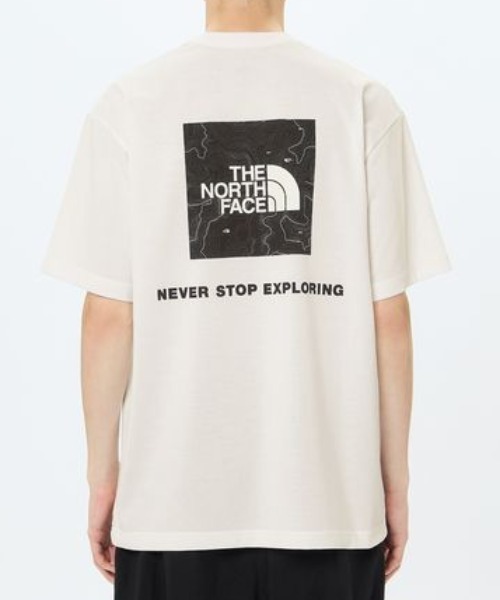 THE NORTH FACE（ザノースフェイス）の「THE NORTH FACE (ザ・ノース・フェイス）S/S Back Square Traverse Logo T（Tシャツ/カットソー・メンズ・ブラック/ホワイト・XL/M/L）」の5枚目の写真