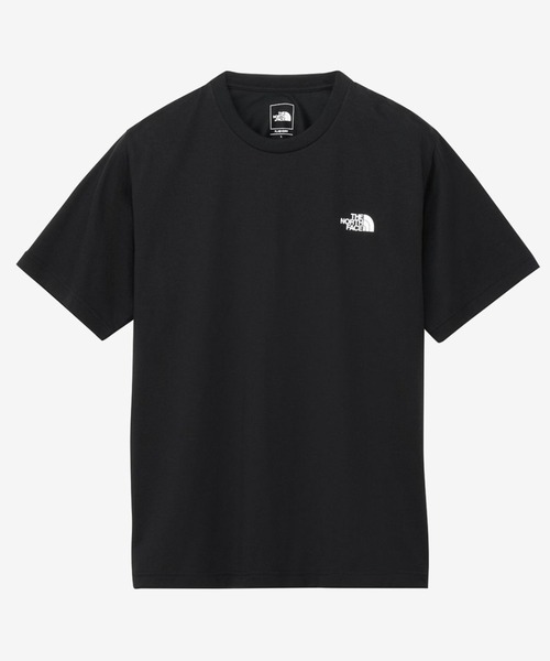 THE NORTH FACE（ザノースフェイス）の「THE NORTH FACE (ザ・ノース・フェイス）S/S Back Square Traverse Logo T（Tシャツ/カットソー・メンズ・ブラック/ホワイト・XL/M/L）」の4枚目の写真