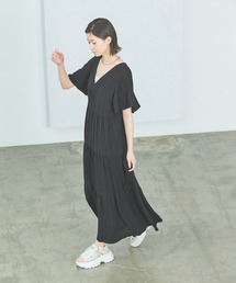 LAKOLE | 楊柳ティアードワンピース / 326954(ワンピース)