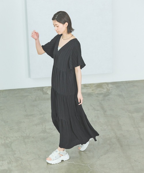 LAKOLE（ラコレ）の「楊柳ティアードワンピース / 326954（ワンピース