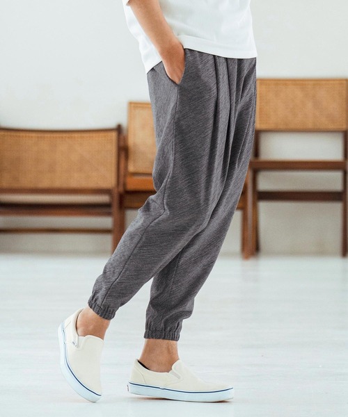 Magine(マージン)の「mp13467-Patterned Polyester Fabric Tapered Pants イージーパンツ(その他パンツ・メンズ・ブラック/杢グレー・44/46/48)」の20枚目の写真