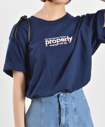【MODISH GAZE】properly刺繍Tシャツ