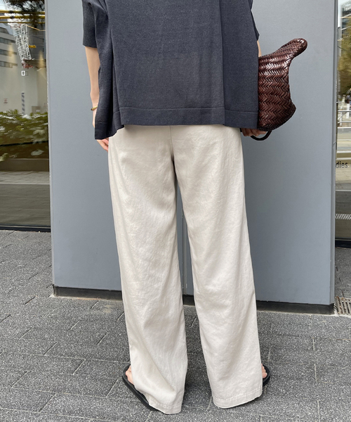 ≪WEB限定追加≫レーヨンリネンツイルドロストパンツ（その他