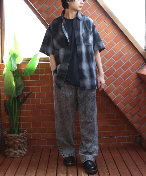 8(eight)(エイト)の「接触冷感オンブレ半袖シャツ(シャツ/ブラウス・メンズ・ホワイト/ブラウン/チャコールグレー/ブルー・MEDIUM/X-LARGE/LARGE)」の18枚目の写真