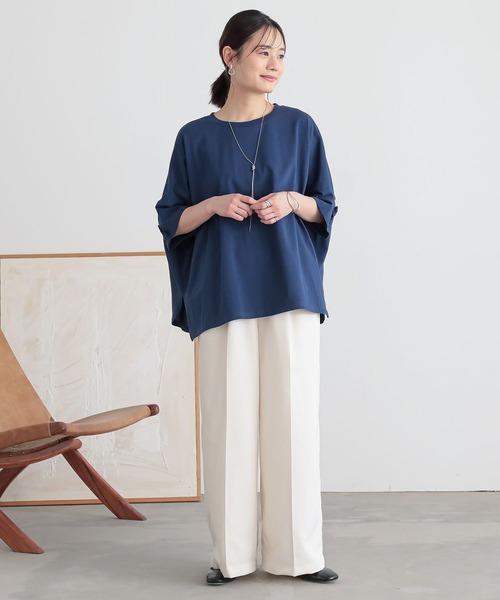 n'OrLABEL(ノアールレーベル)の「『バックフリルオーバーサイズカットソー』(Tシャツ/カットソー・レディース・オフホワイト/レッド/ネイビー/ブラック・FREE)」の15枚目の写真