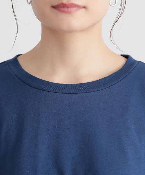n'OrLABEL(ノアールレーベル)の「『バックフリルオーバーサイズカットソー』(Tシャツ/カットソー・レディース・オフホワイト/レッド/ネイビー/ブラック・FREE)」の17枚目の写真