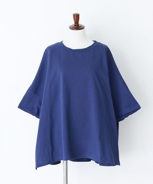 n'OrLABEL(ノアールレーベル)の「『バックフリルオーバーサイズカットソー』(Tシャツ/カットソー・レディース・オフホワイト/レッド/ネイビー/ブラック・FREE)」の20枚目の写真
