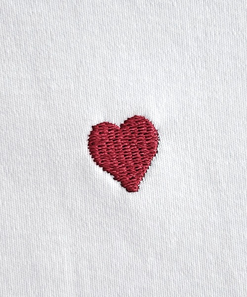 Ampirula(アンピルーラ)の「ハート刺繍Tシャツ(Tシャツ/カットソー・レディース・イエロー/ホワイト/ブラック・FREE)」の12枚目の写真