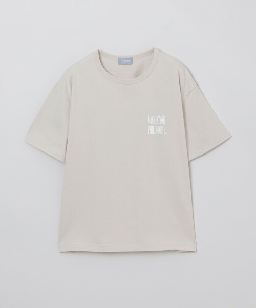 MACKINTOSH PHILOSOPHY（ﾏｯｷﾝﾄｯｼｭ ﾌｨﾛｿﾌｨｰ）の「GREY LABEL シャープロゴ 半袖Tシャツ（Tシャツ/カットソー・レディース・ホワイト/ベージュ/チャコールグレー・2/6）」の3枚目の写真