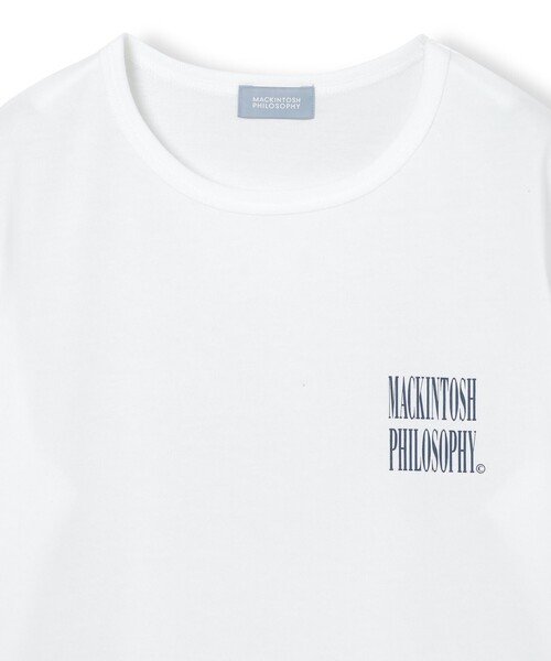 MACKINTOSH PHILOSOPHY（ﾏｯｷﾝﾄｯｼｭ ﾌｨﾛｿﾌｨｰ）の「GREY LABEL シャープロゴ 半袖Tシャツ（Tシャツ/カットソー・レディース・ホワイト/ベージュ/チャコールグレー・2/6）」の10枚目の写真