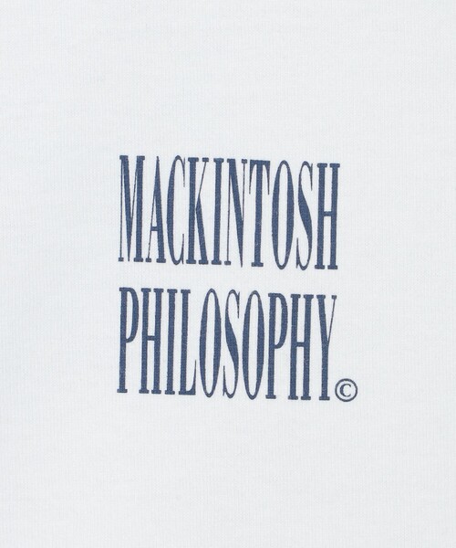 MACKINTOSH PHILOSOPHY（ﾏｯｷﾝﾄｯｼｭ ﾌｨﾛｿﾌｨｰ）の「GREY LABEL シャープロゴ 半袖Tシャツ（Tシャツ/カットソー・レディース・ホワイト/ベージュ/チャコールグレー・2/6）」の7枚目の写真