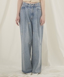ビジュータックデニムパンツ