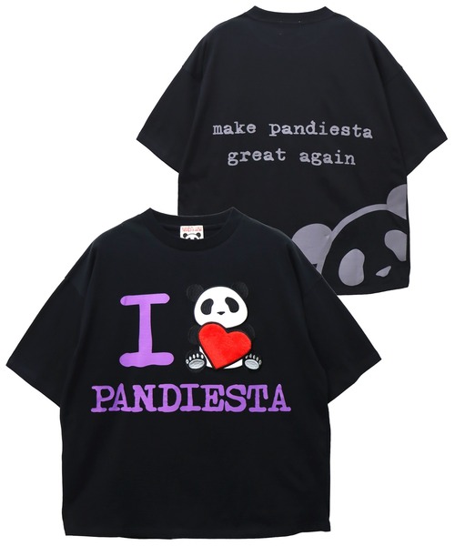 PANDIESTA(パンディエスタ)の「I LOVE PANDIESTA BIG Tシャツ(M2)(Tシャツ/カットソー・メンズ・ブラック/ホワイト/その他・S/XL/L/M)」の1枚目の写真