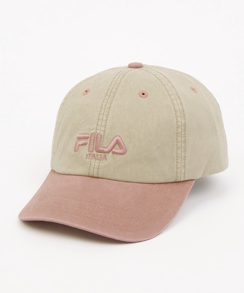 FILA（フィラ）の「FILA/フィラ キャップ FLU 2 TONE 6P CAP 251013606（キャップ・メンズ・ピンク/レッド/ブラウン・FREE）」の3枚目の写真
