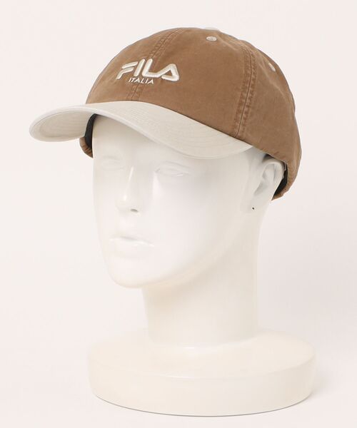 FILA（フィラ）の「FILA/フィラ キャップ FLU 2 TONE 6P CAP 251013606（キャップ・メンズ・ピンク/レッド/ブラウン・FREE）」の8枚目の写真