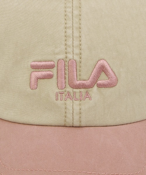 FILA（フィラ）の「FILA/フィラ キャップ FLU 2 TONE 6P CAP 251013606（キャップ・メンズ・ピンク/レッド/ブラウン・FREE）」の7枚目の写真