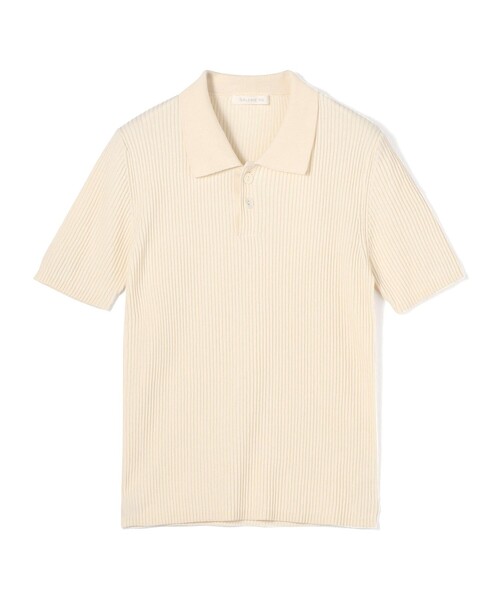 新品 今季 GALERIE VIE ギザコットンリブ ポロカラープルオーバー ギザコットンリブ ポロカラープルオーバー（ニット/セーター