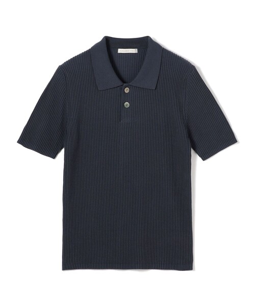 新品 今季 GALERIE VIE ギザコットンリブ ポロカラープルオーバー ギザコットンリブ ポロカラープルオーバー（ニット/セーター