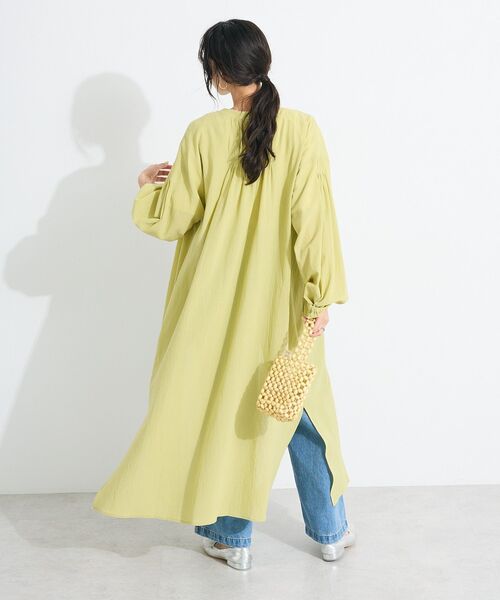 CRAFT STANDARD BOUTIQUE（クラフトスタンダードブティック）の「ジョーゼットワンピース（シャツワンピース・レディース・ブラック/レッド/オフホワイト/イエロー・FREE）」の13枚目の写真