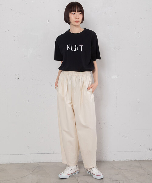 POU DOU DOU（プードゥドゥ）の「2タックカーブパンツ（その他パンツ・レディース・ブラック/キナリ/インディゴブルー・M）」の12枚目の写真